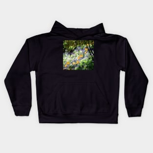 Footprints in a Bluebell Wood Kids Hoodie